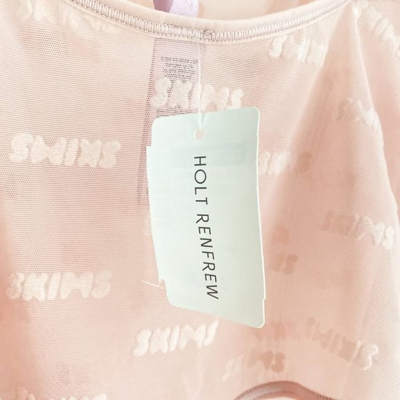 NWT SKIMS After Hours Logo Print Sheer Thong Bodysuit XXL - Picture 9 of 9